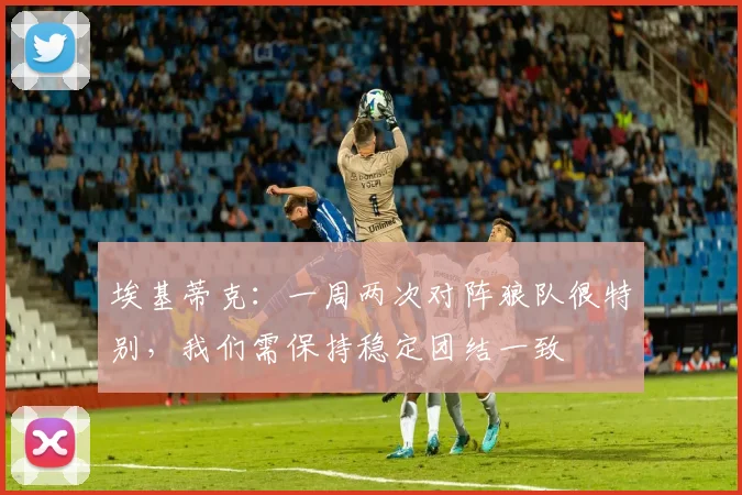 埃基蒂克：一周两次对阵狼队很特别，我们需保持稳定团结一致